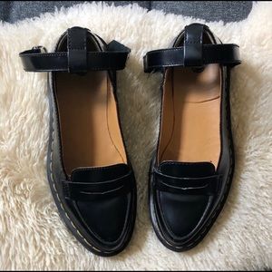 Doc Martens Leonie Pointed Ankle Strap Loafers